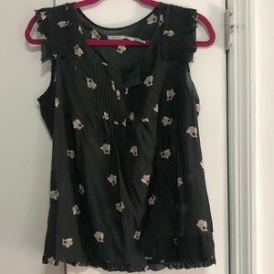 Black urban outfitters button up tank